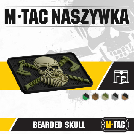M-Tac naszywka Bearded Skull 3D PVC 