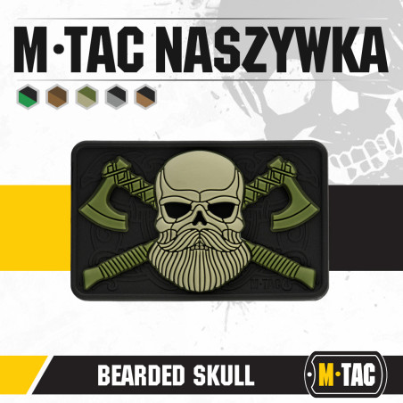 M-Tac naszywka Bearded Skull 3D PVC 