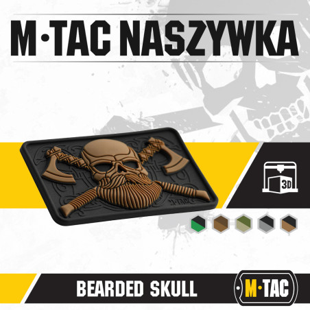 M-Tac naszywka Bearded Skull 3D PVC 