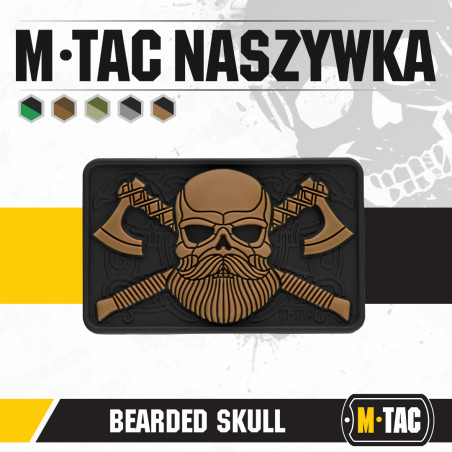 M-Tac naszywka Bearded Skull 3D PVC 