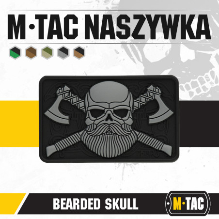 M-Tac naszywka Bearded Skull 3D PVC 