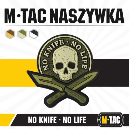M-Tac naszywka No Knife - No Life 3D PVC 