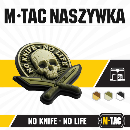 M-Tac naszywka No Knife - No Life 3D PVC 
