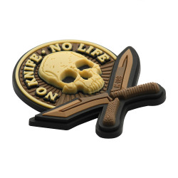 M-Tac naszywka No Knife - No Life 3D PVC  2
