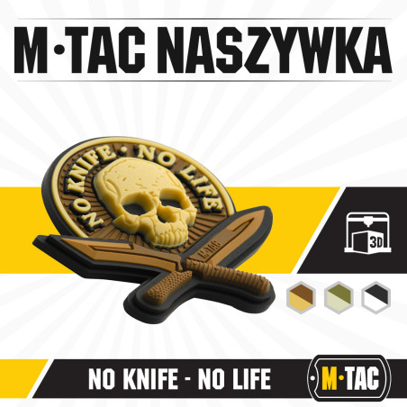 M-Tac naszywka No Knife - No Life 3D PVC 