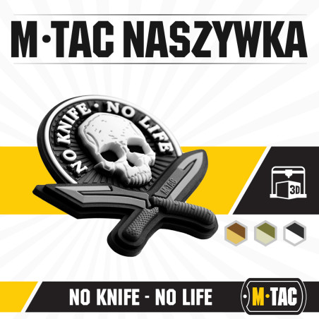 M-Tac naszywka No Knife - No Life 3D PVC 