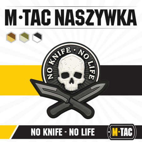 M-Tac naszywka No Knife - No Life 3D PVC 