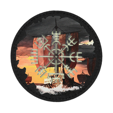 M-Tac Okrafla naszywka Vegvisir/Drakkar (80mm) 