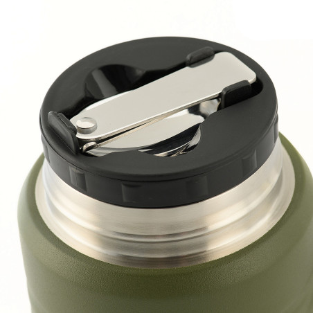 M-Tac Termos na jedzenie z składaną łyżką ze stali nierdzewnej 750 Ml 