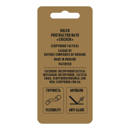 M-Tac Ecopybook Tactical Linijka Protractor NATO "Chicken" 