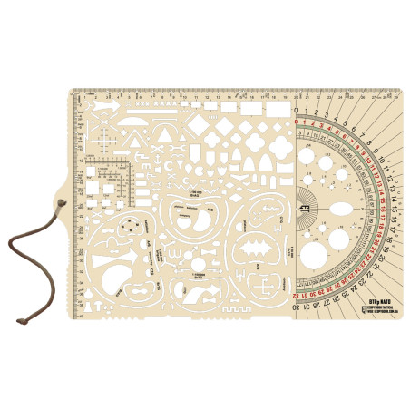 M-Tac Ecopybook big Tactical ruler Protractor NATO 