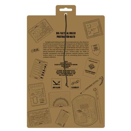 M-Tac Ecopybook big Tactical ruler Protractor NATO 