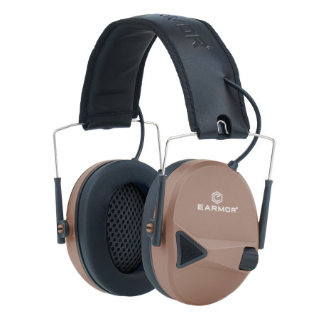 Earmor Aktywne ochronniki słuchu M30 Coyote Brown