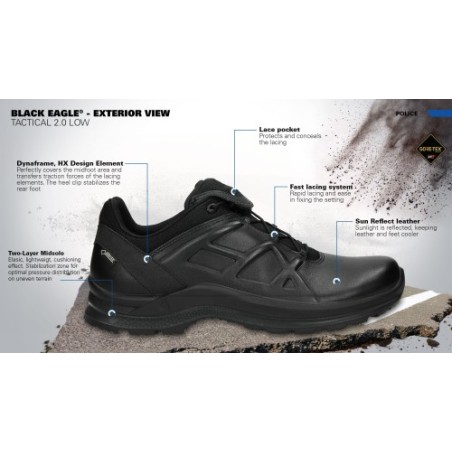 Buty Haix Black Eagle Tactical 2.1 GTX low black
