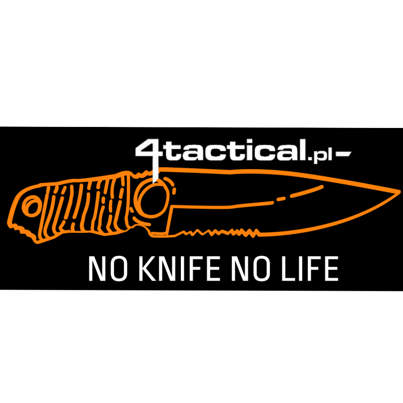 Naklejka 4Tactical No Knife no Life