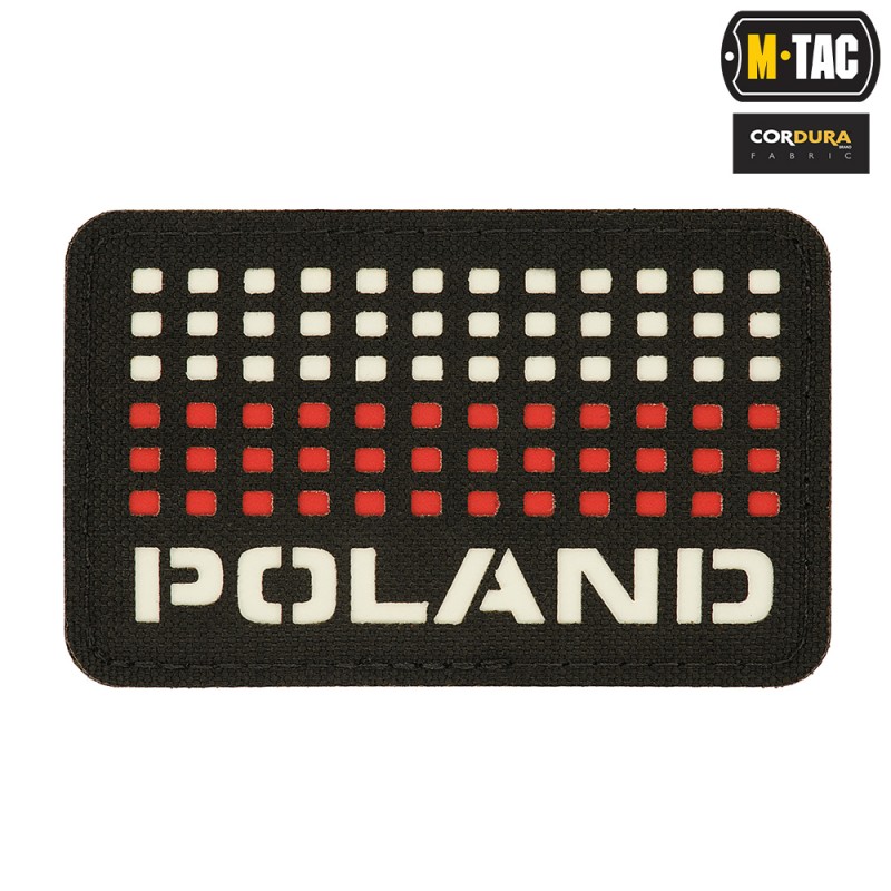 naszywka Poland (z flagą) 50х80 Laser Cut - M-Tac