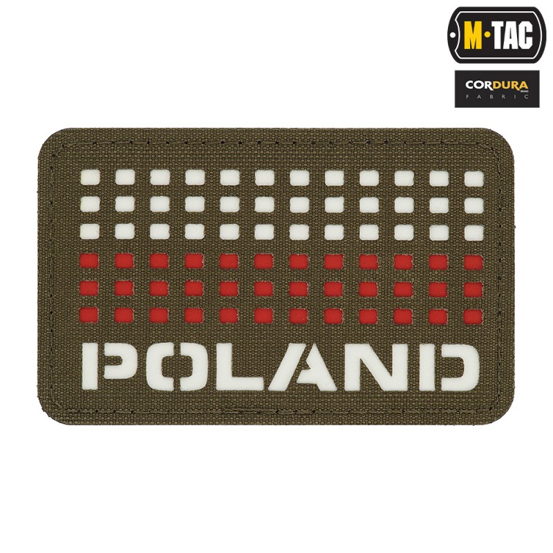 naszywka Poland (z flagą) 50х80 Laser Cut - M-Tac