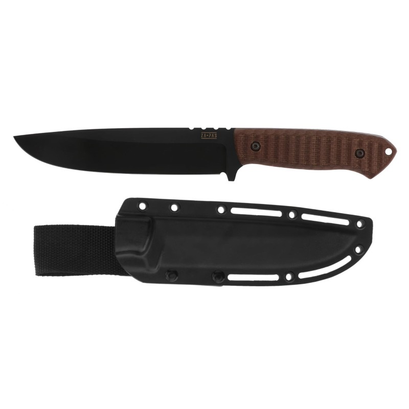 Nóż Za-Pas Expendable Brown Toxic Micarta Black Cerakote NMV