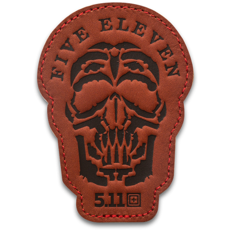 Naszywka 5.11 GUNS SKULL PATCH Brown