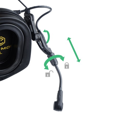 Earmor Zestaw słuchawkowy M32 PLUS Zielony M32-FG +