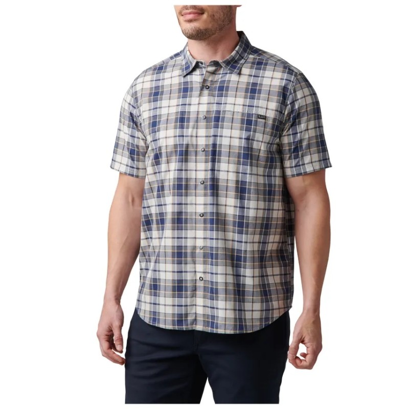 Koszula 5.11 Wyatt SS Plaid Shirt Cinder Plaid