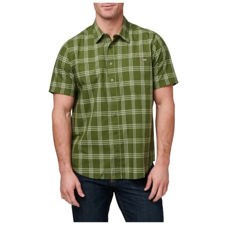 Koszula 5.11 Wyatt Short Sleeve Plaid Shirt Greenzone Plaid