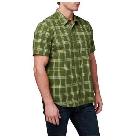 Koszula 5.11 Wyatt Short Sleeve Plaid Shirt Greenzone Plaid