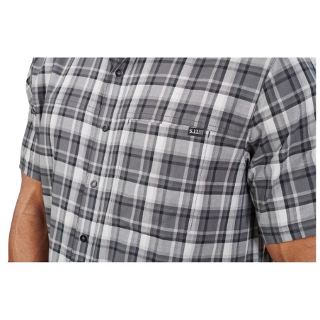 Koszula 5.11 Wyatt Short Sleeve Plaid Shirt Greenzone Plaid