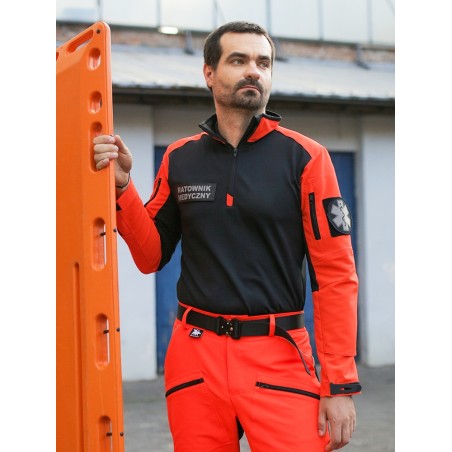 Bluza COMBAT SHIRT HV Red Wild Pro Męska