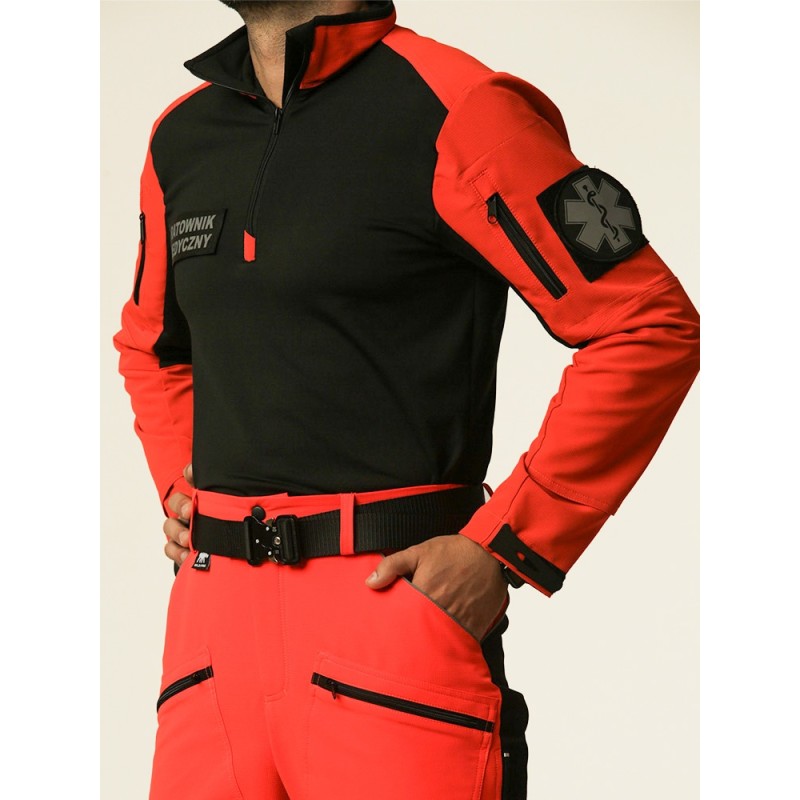 Bluza COMBAT SHIRT HV Red Wild Pro Męska