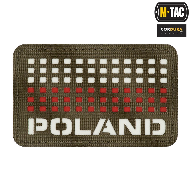 naszywka Poland (z flagą) 50?80 Laser Cut - M-Tac