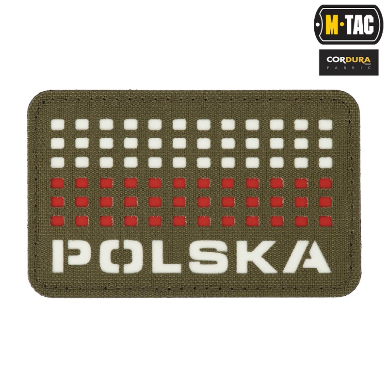 naszywka Polska (z flagą) 50?80 Laser Cut - M-Tac