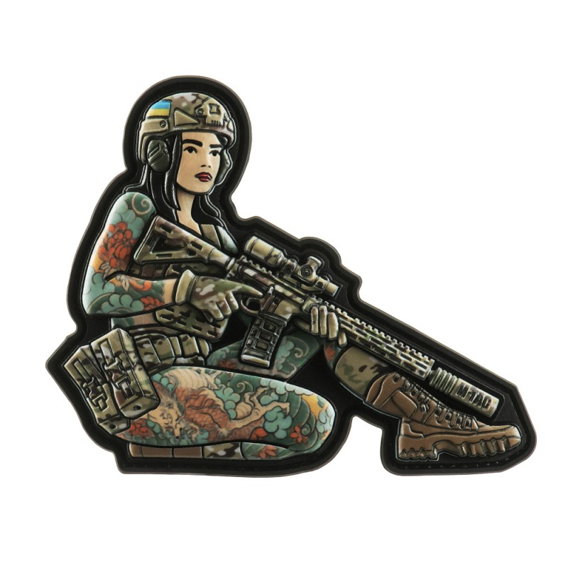 Naszywka Tactical Girl ?2 Yakuza Brunet PVC - M-Tac